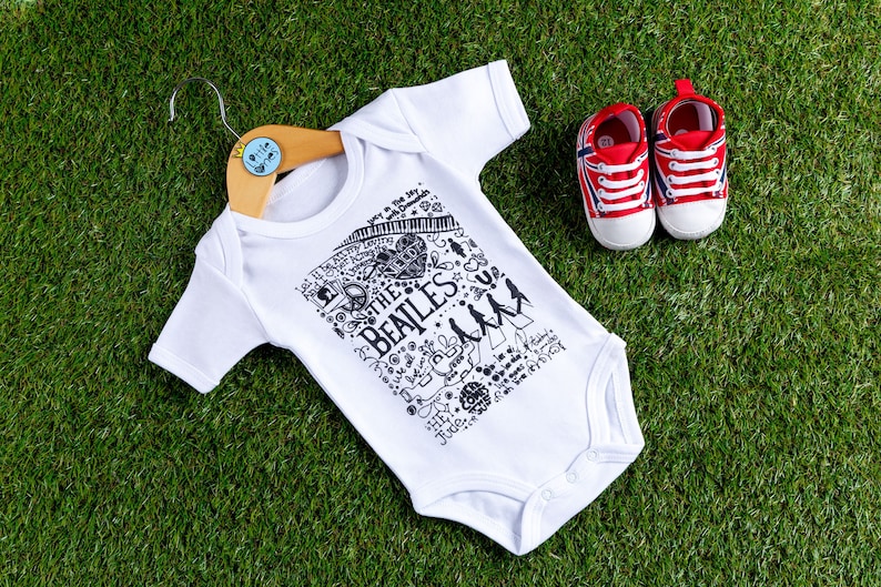 Abbey Road All You Need Is Love Bodysuit Cool Funky Beatles Baby Grow Beatles Baby Bodysuit Perfect Gift for Beatles Fans