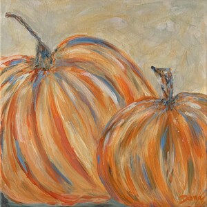 Fall Pumpkin Acrylic, Autumn, Halloween, Thanksgiving original