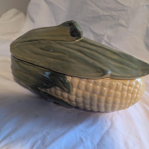 Shawnee Pottery - Corn Lidded Dish marked #74