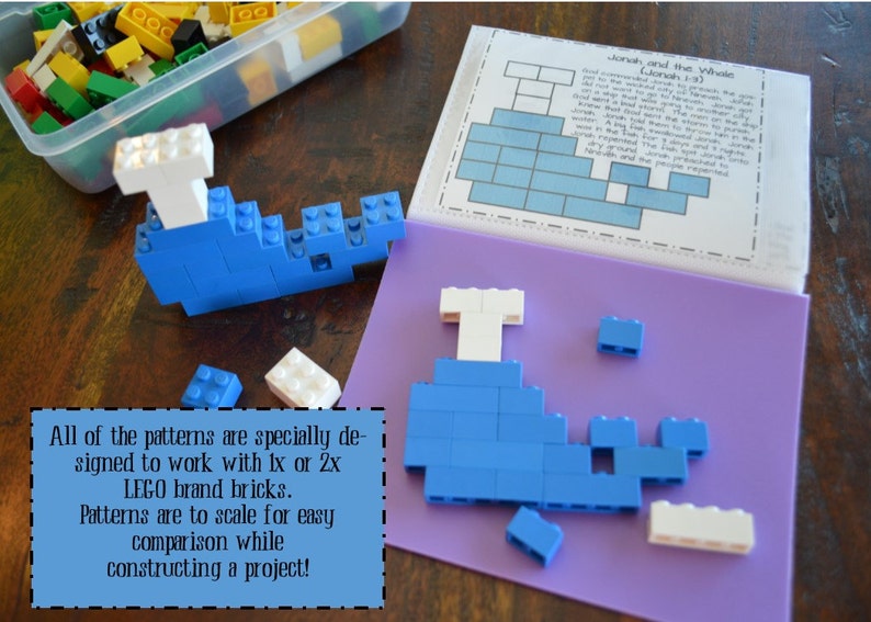 Download Old Testament LEGO Pattern Activity Cards | Etsy