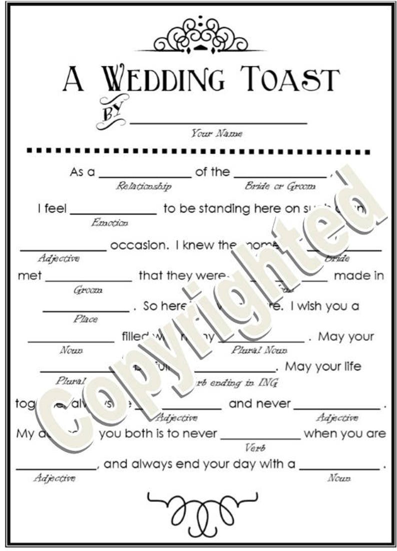 Wedding toast generator image