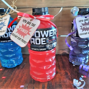 You are the Power Behind Our Pride- Powerade Team Treat Tags