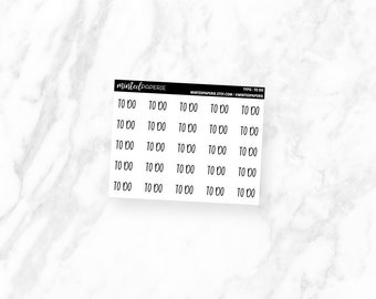 To Do Typography Planner Stickers // typo-todo