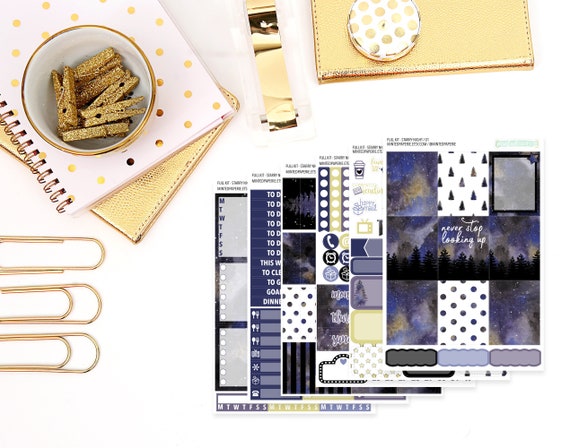 Starry Night Full Kit Planner Stickers Fkstarrynight - Etsy