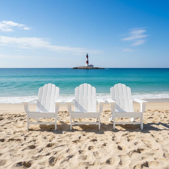 POLYCHAIR™ All-Weather CottageShore Flat Back Poly Adirondack Chair Outdoor Furniture | Made in USA with Recycled Plastic | Free Shipping