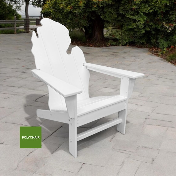 All-Weather Michigan Chair POLYCHAIR™ Poly Adirondack Chair Outdoor Furniture | Handmade in the USA with Recycled Plastic | Free Shipping