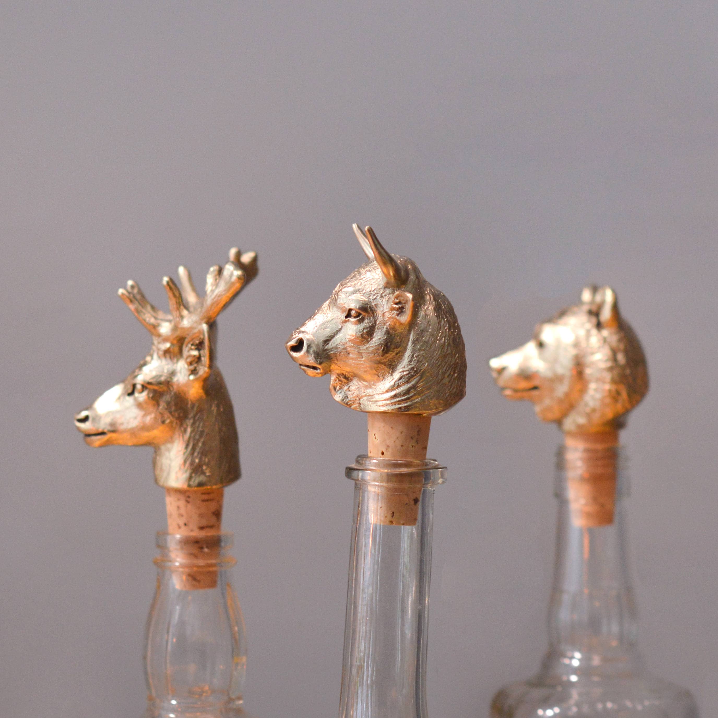 Set of Any Three Bottle Stoppers, Wine Stoppers, Handmade Bottle