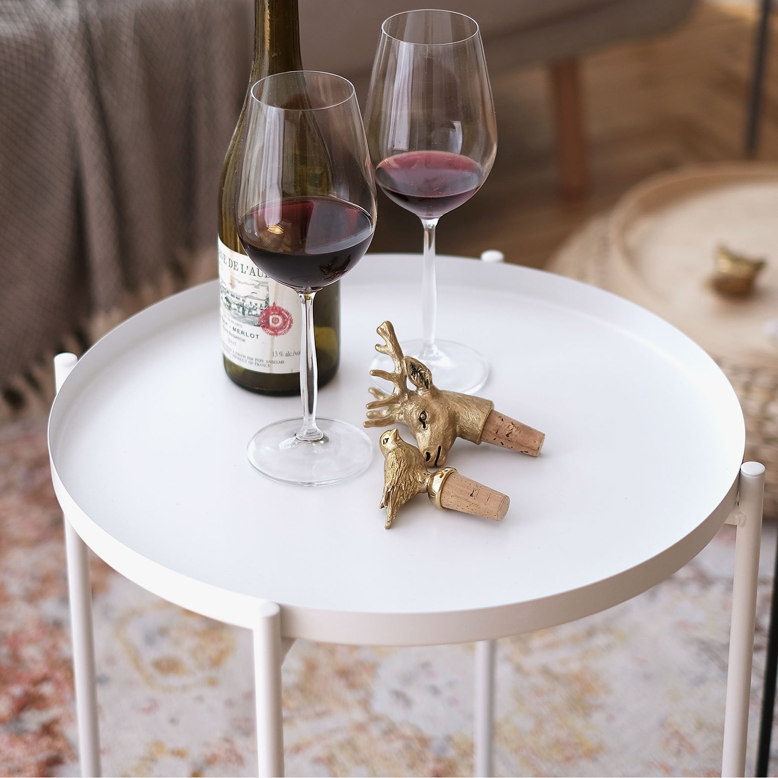 Deer Bottle Stopper. Wine Gold Color Stopper. Barware Decor Etsy