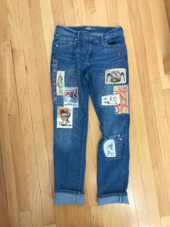 embellished jeans womens