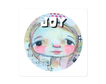 Joy Sticker | Big Eyes Girl Art by Robin Liefeld