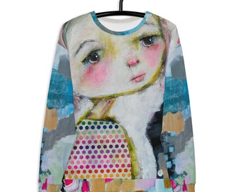 Cute "Candace" Art Sweatshirt | Quirky and Fun | Art Fashion by Robin Liefeld