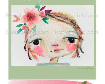 Motivational Girl Art Print | Create the Future Vision Board (Digital Download)