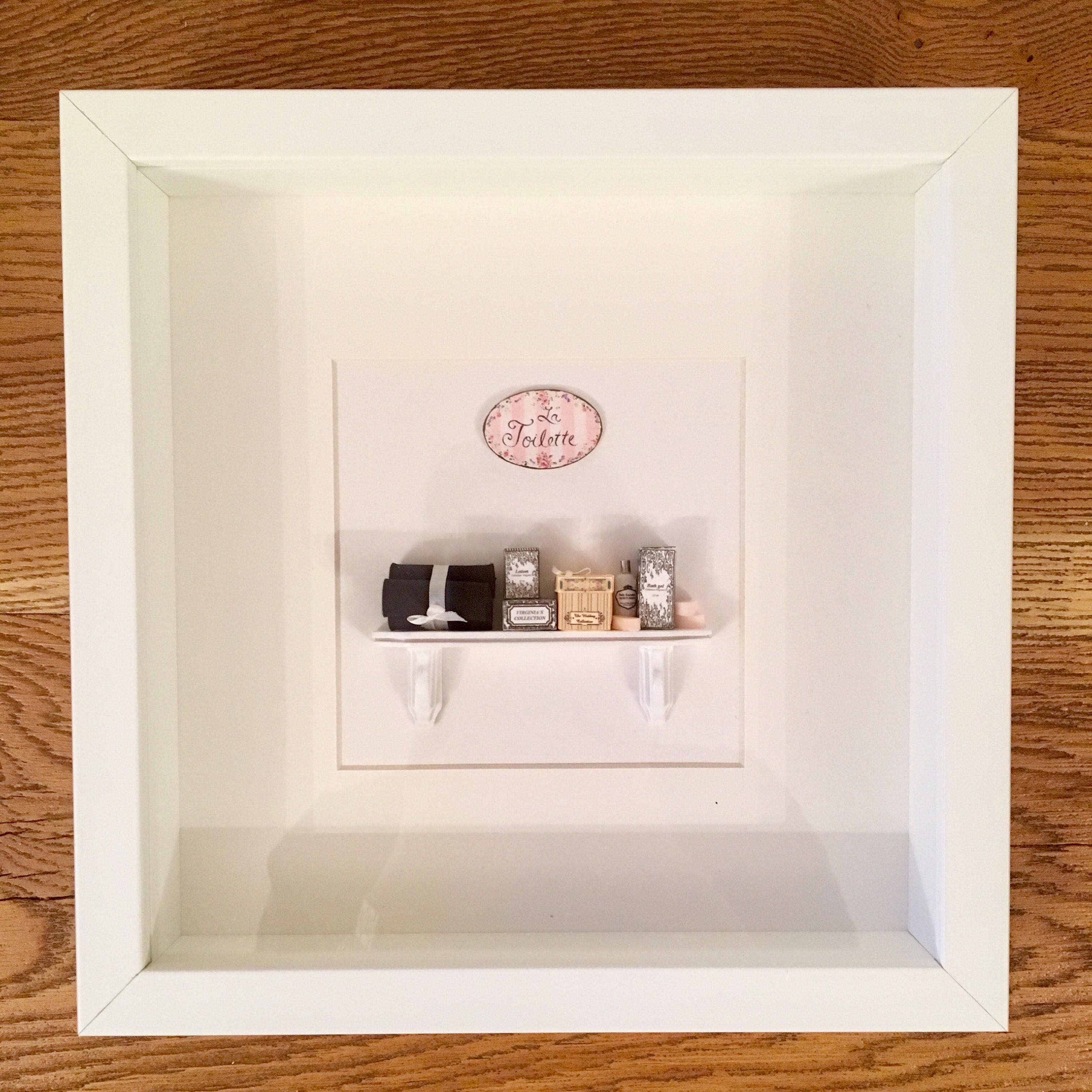 Shadow Box For Miniatures A Beautiful Framed Shadow Box Miniatures - 1/12 Dollhouse Miniatures - Etsy