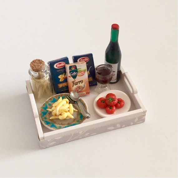 Dollhouse Jars of Spaghetti and Macaroni 1:12 scale