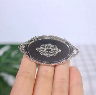 Set Di 5 Teglie Da Forno In Miniatura Scala 1/12 - Accessori Argento Per Casa Delle Bambole, Cucine In Miniatura E Micro Paesaggi Fai Da Te