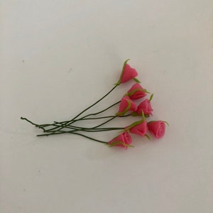 1/12 dollhouse miniature - a pink flower