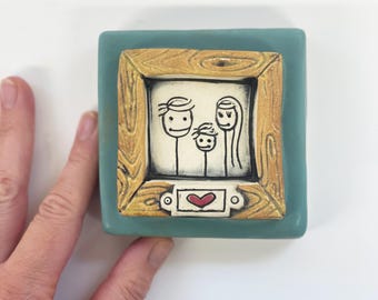 clique tile - family of 3