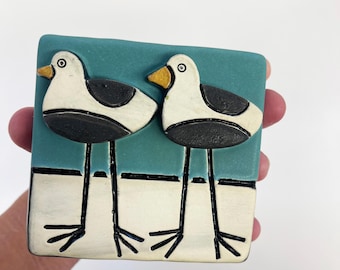 mosaico de camada - aves playeras