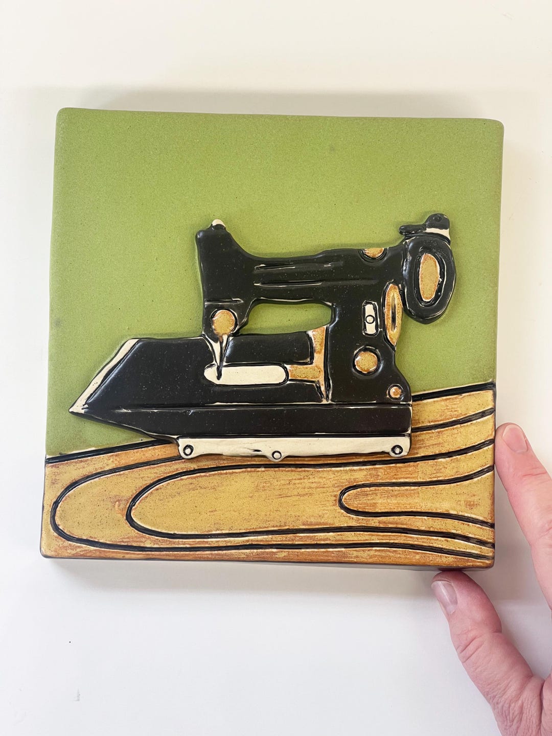 LARGE Clique Tile - Sewing Machine - Etsy