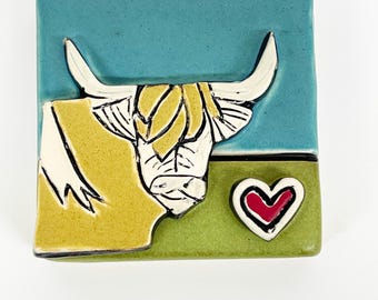clique tile - Highland cow