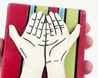 mosaico de camarilla - dar la mano