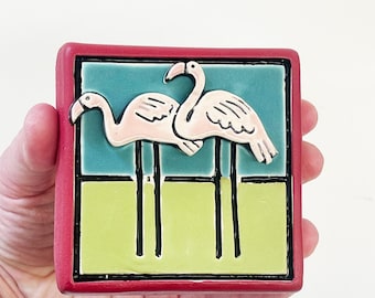 Azulejo de grupo - flamencos