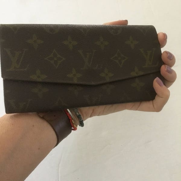 Authentic Vintage Louis Vuitton Clutch organizer wallet Monogram 80's bag handbag Good Collectible