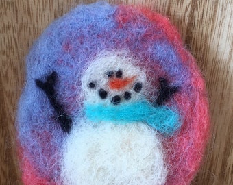 Wooly Needle Felted Sheep Ornament