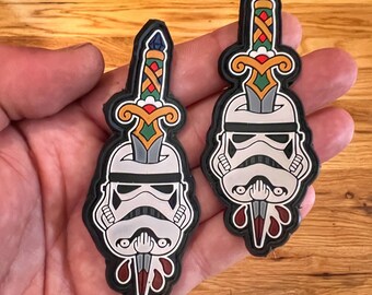 Amerikaanse traditionele stormtrooper-pvc-patch