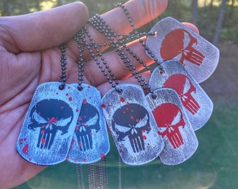 Cerakote Punisher tags
