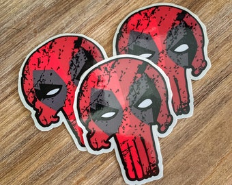 Deadpool Punisher decal