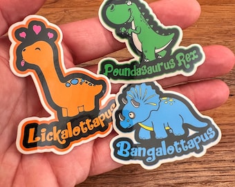 Naughty Dino Sticker - Etsy