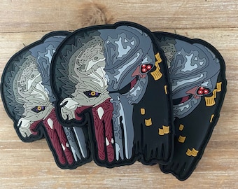 Alien Predator Punisher mashup PVC patch