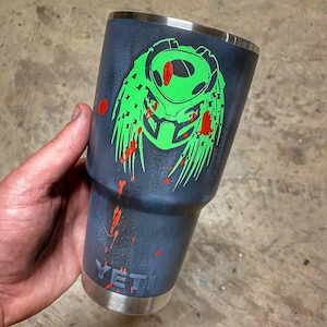 Predator themed tumbler