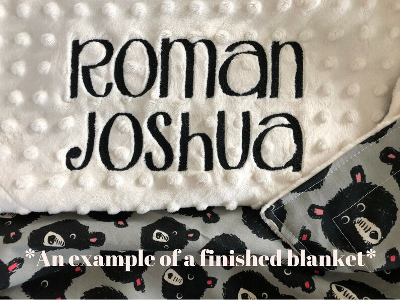 Minky Baby Blanket Personalized Disney Mickey Mouse Faces
