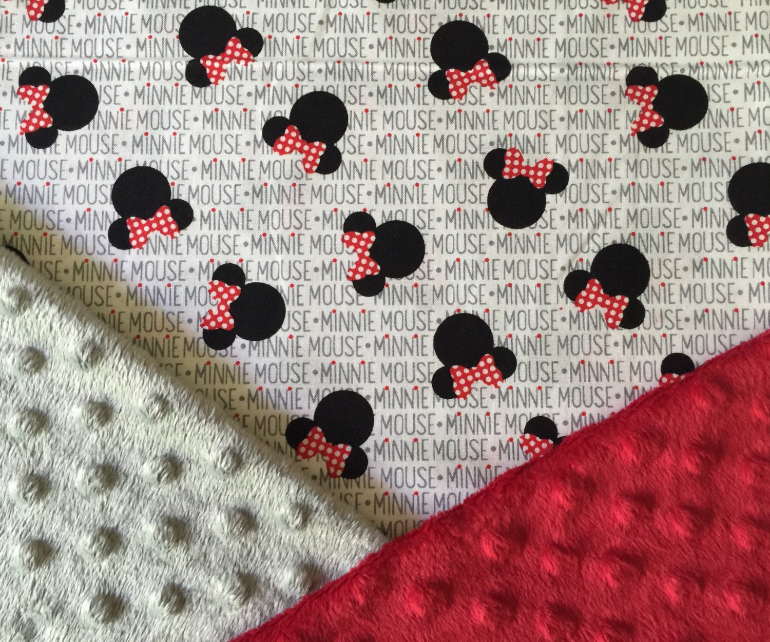 Personalized Disney Minnie Mouse Minky Baby Blanket Etsy Personalized Disney Minnie Mouse Minky Baby Blanket Etsy