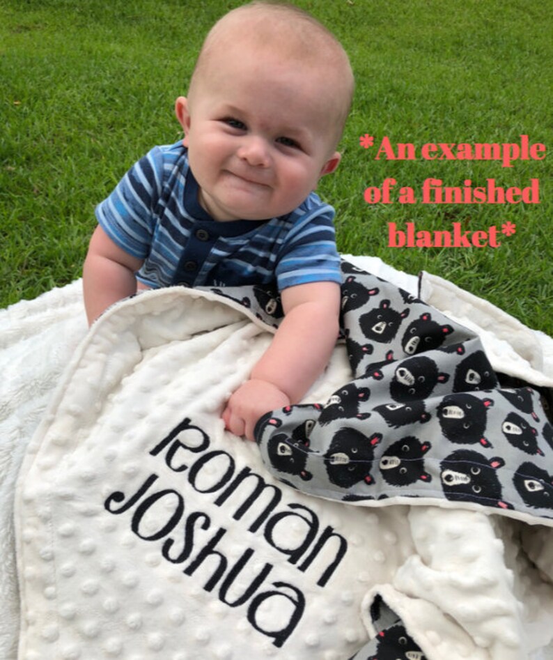 Minky Baby Blanket Personalized Disney Mickey Mouse Faces