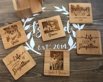 Photo 6 piece coaster set