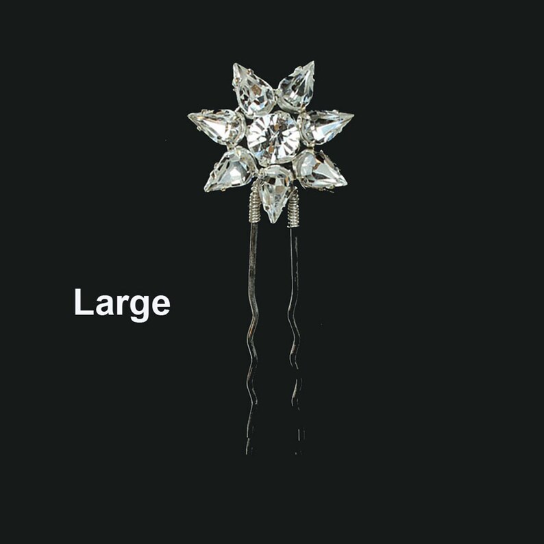 large crystal star hairpin