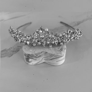 Freshwater Pearl & Crystal Wedding Tiara