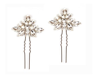 Wedding Hairpins |  Crystal Hairpins | Grace