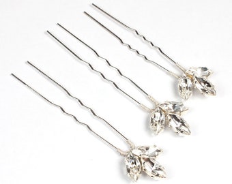 Crystal Bridal Hairpins | Wedding Hairpins For Brides| Bridal | Lena