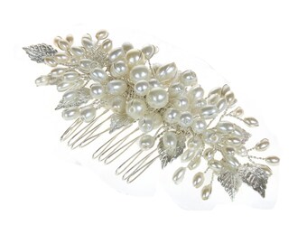 Simply  Pearl Hair Comb | Pearl Wedding Hair Comb | Gayna