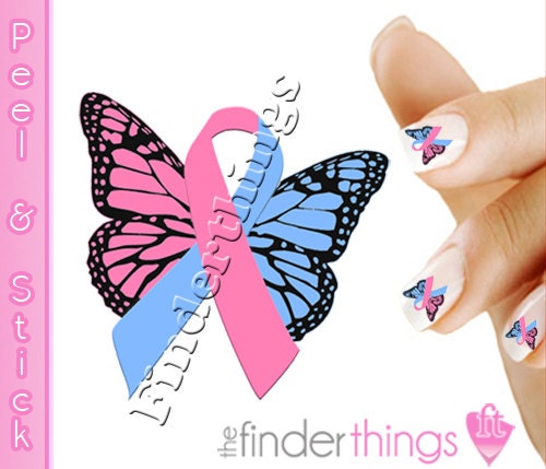 Pregnancy Loss Angel Baby Butterfly Pink and Blue Ribbon BFY153
