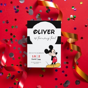 Birthday Invite | Printable Birthday Invitation | Modern 2 Year Old Birthday Invitation | 2nd Birthday Invite | Digital Download