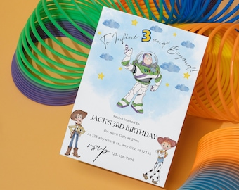 Buzz LightYear Birthday Invitation-Toy Story Birthday Invitation-Buzz LightYear Invitation-Buzz -Toy Story DIGITAL DOWNLOAD