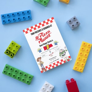 Toy Story Pizza Planet Birthday Invitation Instant Download Personalized Printable Editable Template Digital Invite, DIGITAL DOWNLOAD