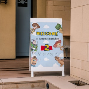 Toy Story Willkommensschild, Toy Story Geburtstagsparty Digital Sign, Willkommen Poster, Toy Story Party Decor. Digitaler Download