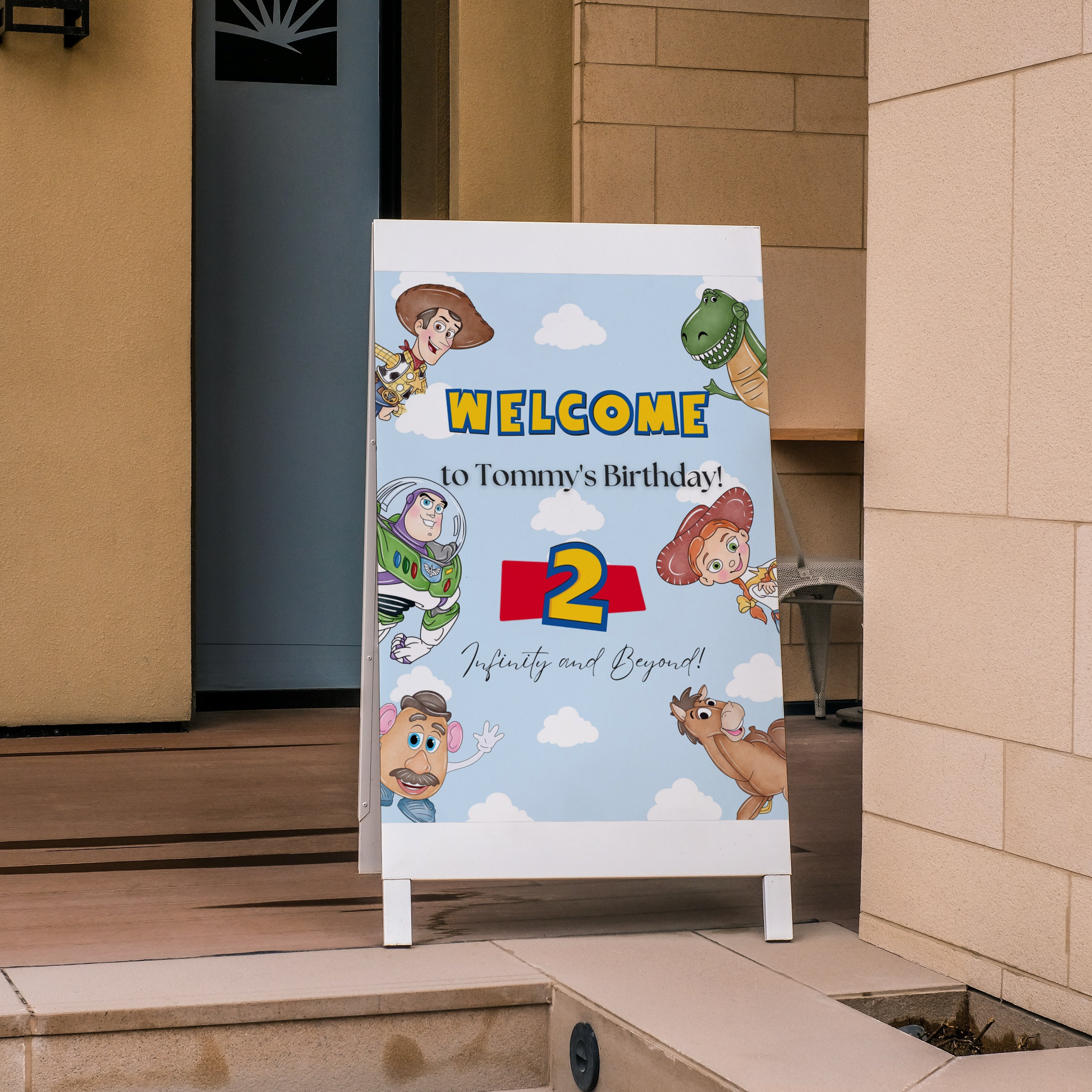 Toy Story Welcome Sign, Toy Story Birthday Party Digital Sign, Welcome Poster, Toy Story Party Decor. Digital Download