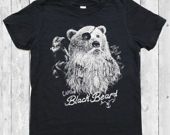 Kids Unisex Captain Black Bear'd t-shirt
